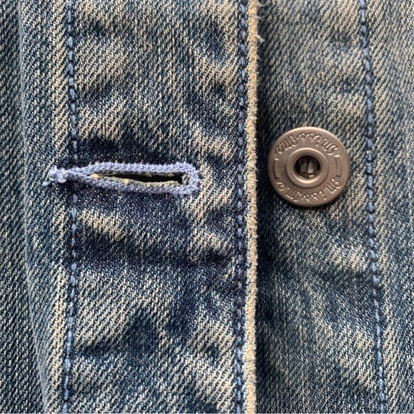 Miss Me Cropped Denim Jacket Girls Large - Picture 9 of 11